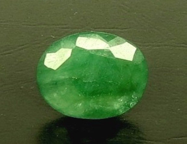 4.94/CT Oval Mixed Natural Panna Stone with Govt. Lab Certificate-8318D33696
