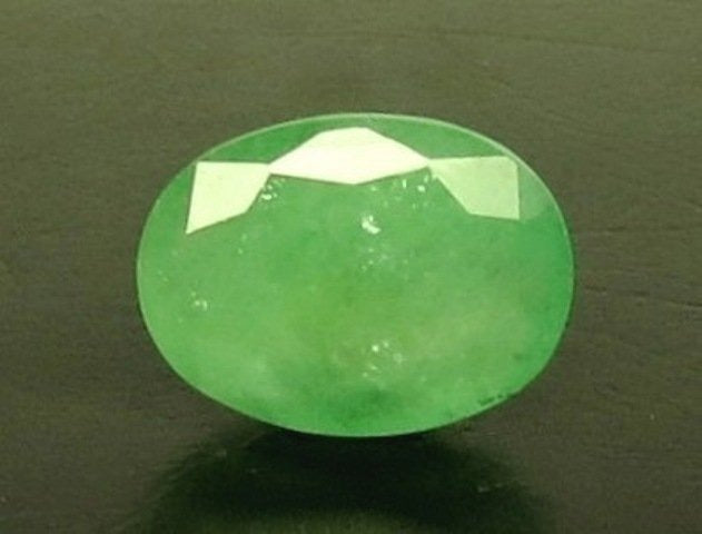 4.93/CT Natural Panna Stone with Govt. Lab Certificate-8318D33712