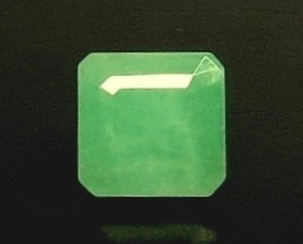 6.43/CT Natural Panna Stone with Govt. Lab Certificate - 8430D34517