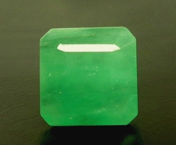 6.71/CT Natural Panna Stone with Govt. Lab Certificate (8991)