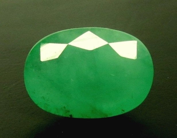 7.30/CT Natural Panna Stone with Govt. Lab Certificate (8991)