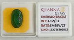 Load image into Gallery viewer, 3.12/CT Natural Panna Stone with Govt. Lab Certificate-16275S206813