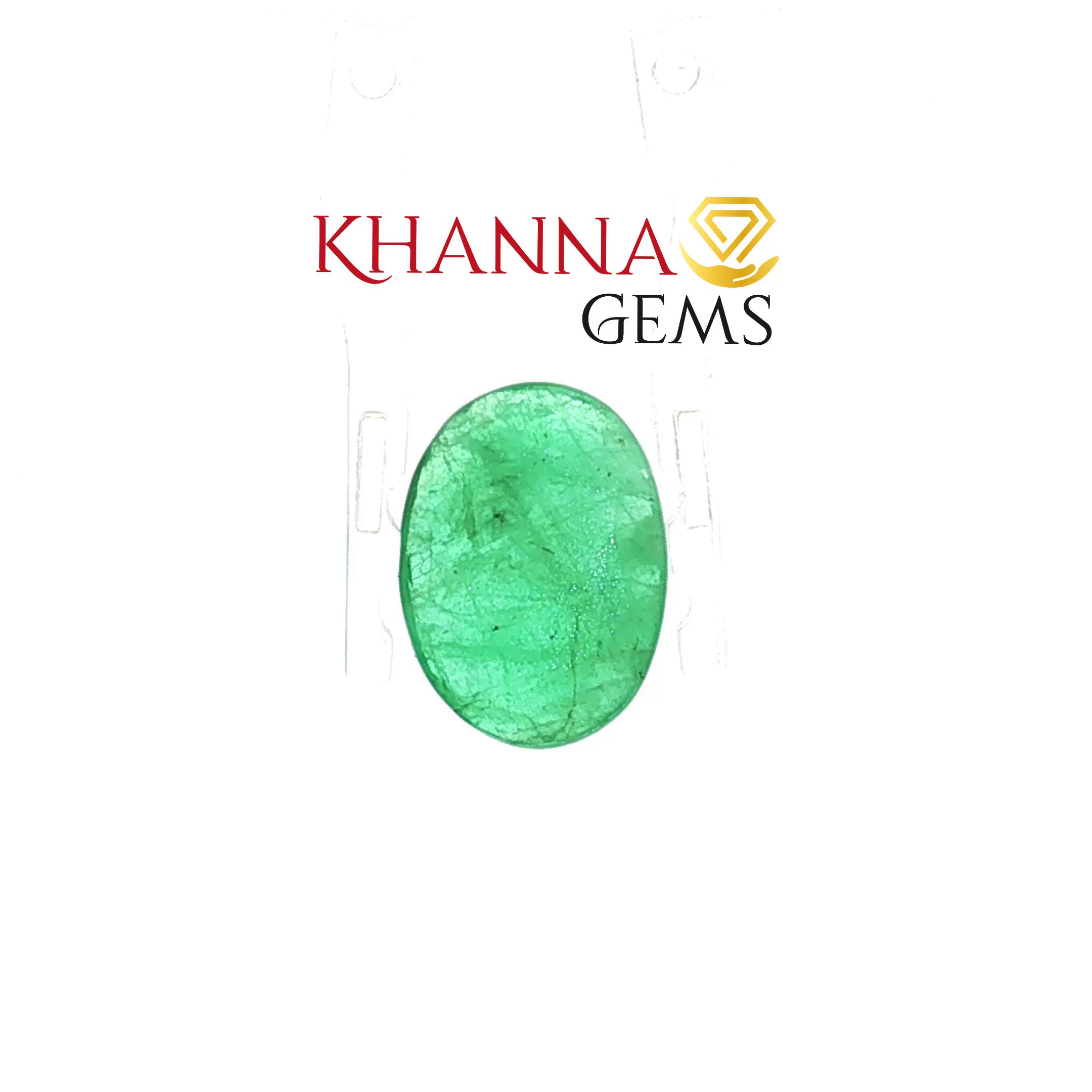 3.18/CT Natural Panna Stone with Govt. Lab Certificate-16839S209415