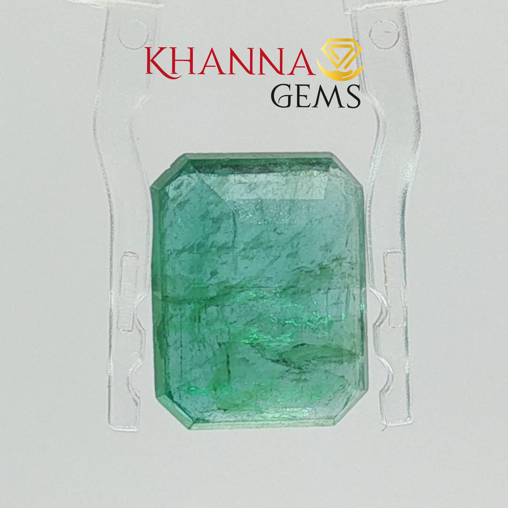 8.35/CT Natural Panna Stone with Govt. Lab Certificate-16910S209827