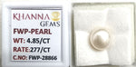 Load image into Gallery viewer, 4.85/CT Natural Fresh Water Pearl With Lab Certificate - 28866