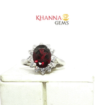Load image into Gallery viewer, 3.49/GM GARNET ZIRCON RING Earrings - G0566