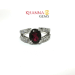 Load image into Gallery viewer, 5.79/GM GARNET ZIRCON RING Earrings - G0568