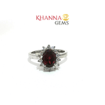 Load image into Gallery viewer, 3.47/GM GARNET ZIRCON RING Earrings - G0372
