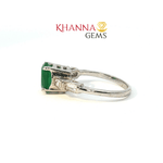 Load image into Gallery viewer, 3.27/GM GREEN ONYX ZIRCON RING Earrings - G0611