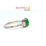 Load image into Gallery viewer, 2.11/GM GREEN ONYX ZIRCON RING Earrings - G0613