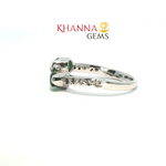 Load image into Gallery viewer, 2.71/GM GREEN ONYX ZIRCON RING Earrings - G0614