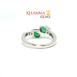 Load image into Gallery viewer, 2.71/GM GREEN ONYX ZIRCON RING Earrings - G0614