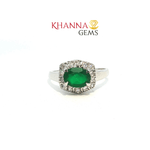 Load image into Gallery viewer, 2.62/GM GREEN ONYX ZIRCON RING Earrings - G0615