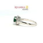 Load image into Gallery viewer, 2.62/GM GREEN ONYX ZIRCON RING Earrings - G0615