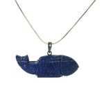 Load image into Gallery viewer, 17.00/GM LAPIS LAZULI FISH GEMSTONE - LAPISF001