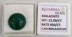 Load image into Gallery viewer, 12.20/CT Natural Malachite Gemstone of Premium Quality-MALA102125