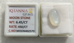 Load image into Gallery viewer, 6.45/CT Moon Stone with Govt. Lab Certificate (450)