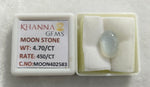 Load image into Gallery viewer, 4.7/CT Moon Stone with Govt. Lab Certificate (450)