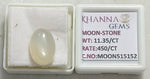 Load image into Gallery viewer, 11.35/CT Moon Stone with Govt. Lab Certificate (450)