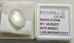 Load image into Gallery viewer, 10.95/CT Moon Stone with Govt. Lab Certificate (450)