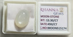 Load image into Gallery viewer, 13.30/CT Moon Stone with Govt. Lab Certificate (450)
