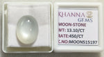 Load image into Gallery viewer, 13.10/CT Moon Stone with Govt. Lab Certificate (450)