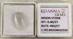 Load image into Gallery viewer, 6.40/CT Moon Stone with Govt. Lab Certificate (450)