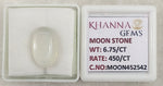Load image into Gallery viewer, 6.75/CT Moon Stone with Govt. Lab Certificate (450)