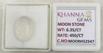 Load image into Gallery viewer, 6.35/CT Moon Stone with Govt. Lab Certificate (452547)