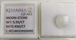 Load image into Gallery viewer, 6.16 Ratti Natural Moon Stone of Premium Quality with Govt. Lab Certificate