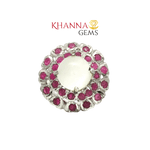 Load image into Gallery viewer, 5.21/GM MOON STONE RUBY RING Earrings - G0578