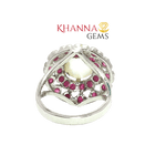 Load image into Gallery viewer, 5.21/GM MOON STONE RUBY RING Earrings - G0578