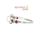 Load image into Gallery viewer, 1.88/GM MOON STONE RUBY RING Earrings - G0579