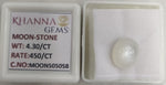 Load image into Gallery viewer, 4.77 Ratti White Moon Stone with Govt. Lab Certificate (450)