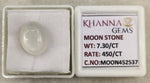 Load image into Gallery viewer, 7.30/CT Moon Stone with Govt. Lab Certificate (450)