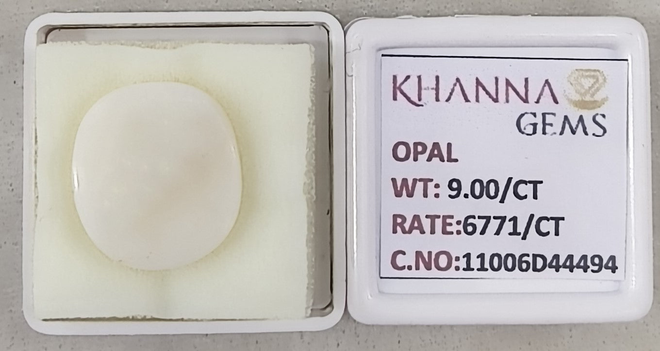 9/CT Natural Opal with Govt. Lab Certificate-11006D44494
