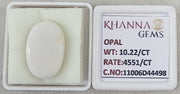 10.22/CT Natural Opal with Govt. Lab Certificate-11006D44498