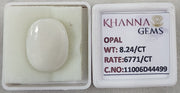 8.24/CT Natural Opal with Govt. Lab Certificate-11006D44499