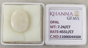 7.24/CT Natural Opal with Govt. Lab Certificate-11006D44500