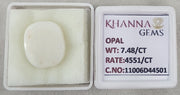 7.48/CT Natural Opal with Govt. Lab Certificate-11006D44501