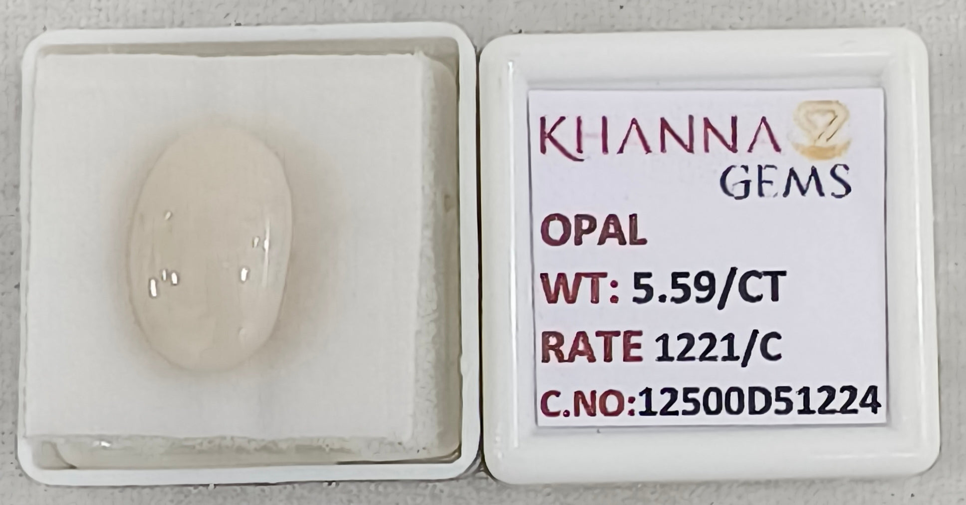 5.59/CT Natural FIRE OPAL with Govt. Lab Certificate-12500D51224
