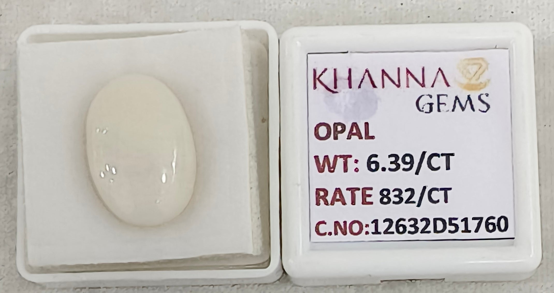 6.39/CT Natural FIRE OPAL with Govt. Lab Certificate-12632D51760