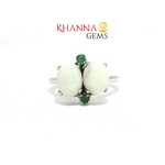Load image into Gallery viewer, 3.83/GM OPAL EMERALD RING Earrings - G0601