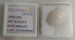 Load image into Gallery viewer, 6.55/CT Natural Opal with Govt. Lab Certificate-12214D49549
