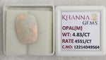Load image into Gallery viewer, 4.83/CT Natural FIRE OPAL with Govt. Lab Certificate-12214D49564