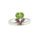 Load image into Gallery viewer, 2.20/GM PERIDOT SPIN RING Earrings - G0600