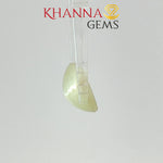 Load image into Gallery viewer, 3.07/CT Natural Prehnite Cats Eye Stone With Govt. Lab Certificate-137301