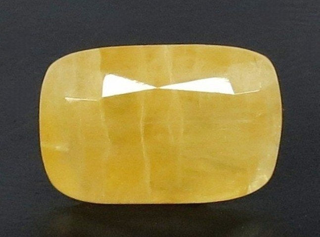 7.57/CT Natural Yellow Sapphire With Govt Lab Certificate (4551)