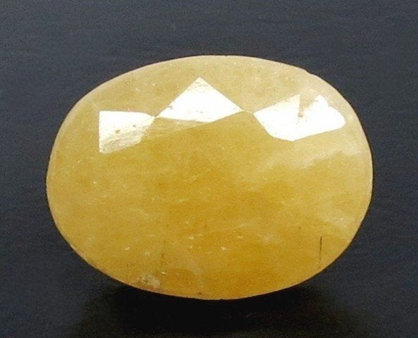 7.67/CT Natural Yellow Sapphire With Govt Lab Certificate (10068D40639)