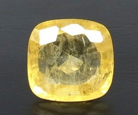 8.40/CT Natural Yellow Sapphire With Govt Lab Certificate (34410)